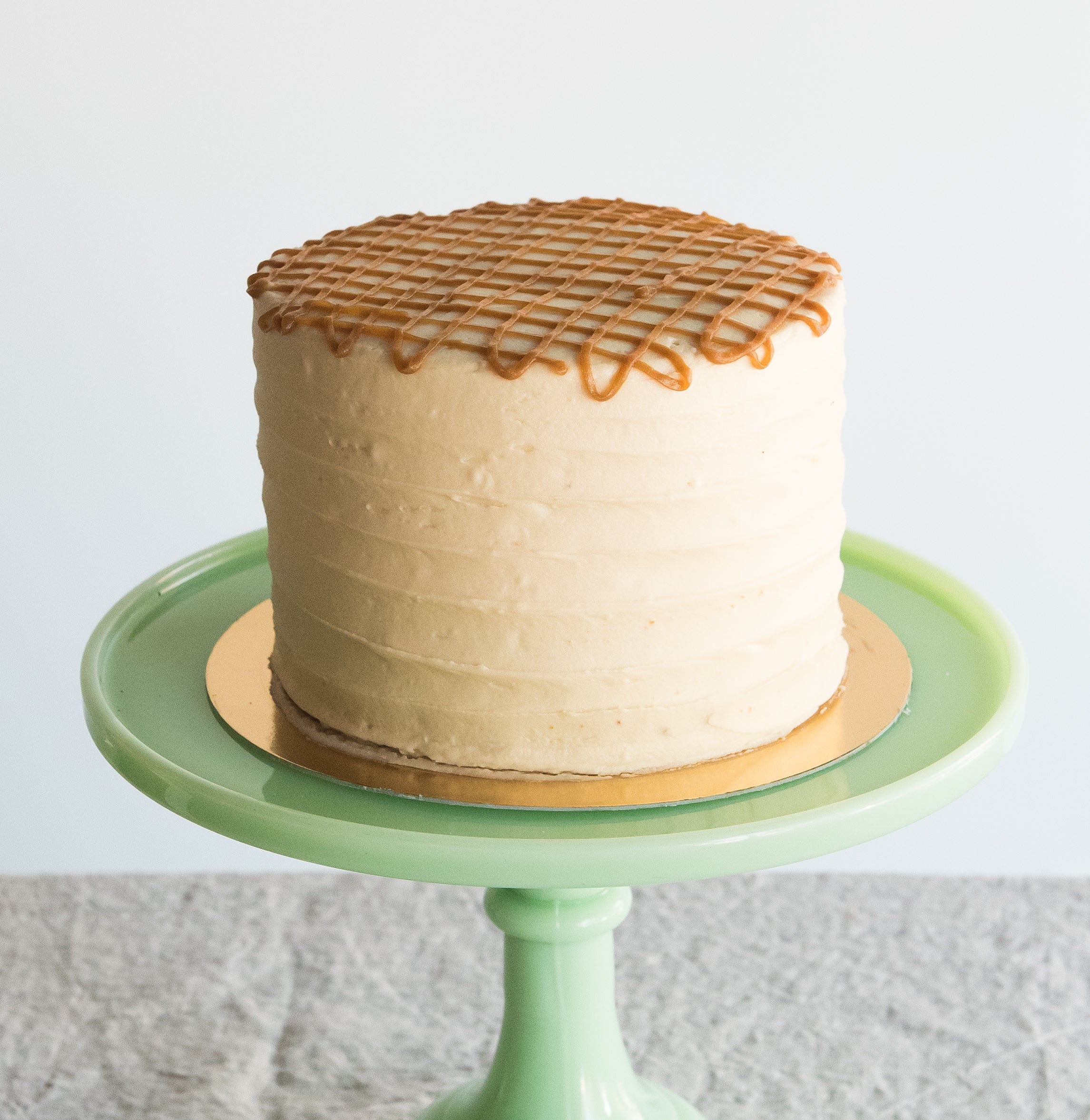 Salted Vanilla Cake with Salted Caramel Buttercream