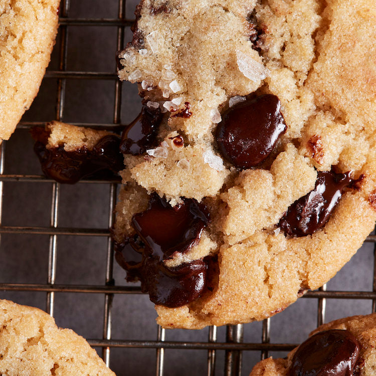 Secretly Vegan Salted Chocolate Chip Cookies from Ovenly